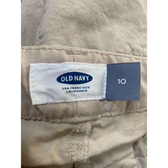 Old Navy shorts tan cotton canvas basics size 10 - Picture 3 of 4